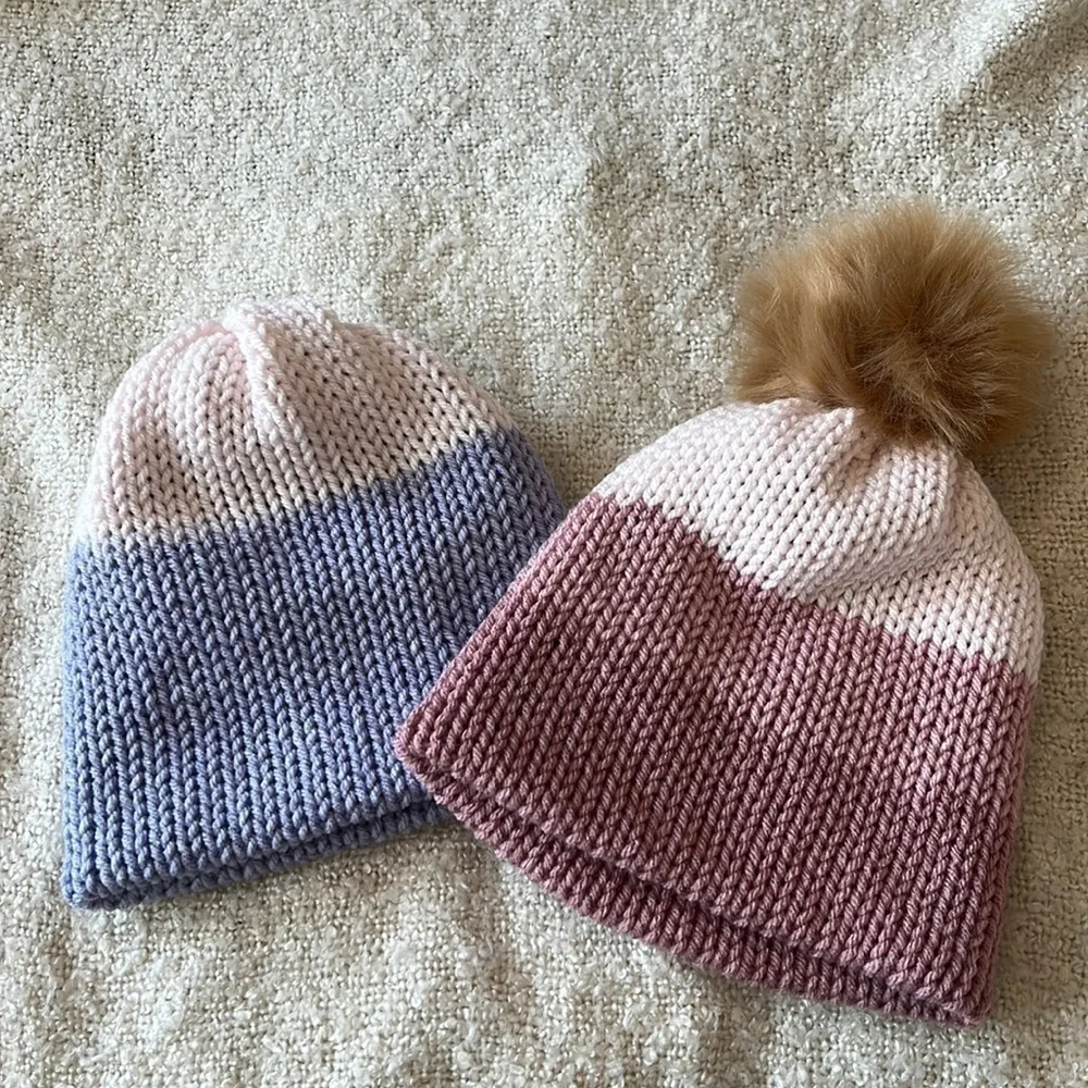 Handmade Knit Baby Beanies